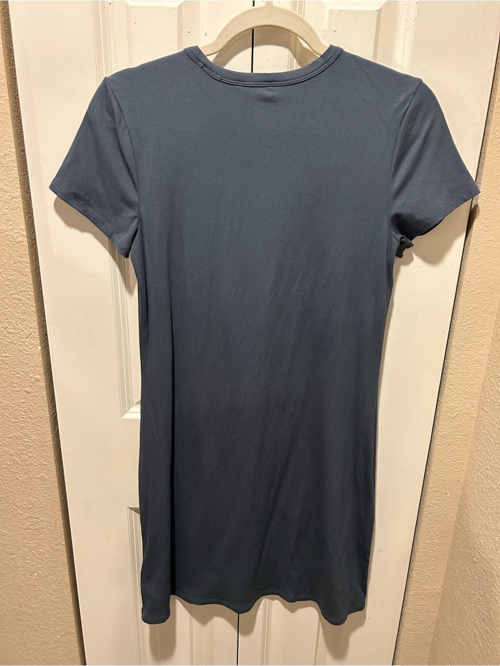 Athleta Essential Tee Dress Robbed Mini Slate Grey , size M - Picture 5 of 7